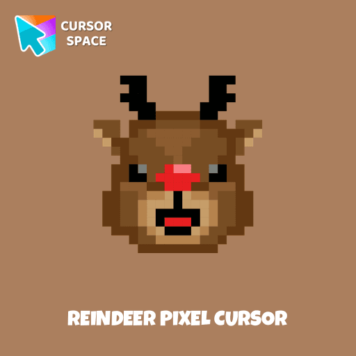 Reindeer Pixel cursor
